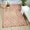 Homeroots 4' X 6' Cream Beige And Brown Trellis Indoor Outdoor Area Rug 546663 - alternate 5