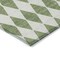 Homeroots 9' X 12' Green And Ivory Geometric Washable Indoor Outdoor Area Rug 577053 - alternate 4