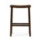 Homeroots 30" Brown Faux Leather and Solid Wood Backless Bar Height Bar Chair 632479 - alternate 3