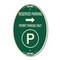 Signmission Reserved Parking - Permit Parking Only with S, 12 In X 18 In Architectural, Heavy Gauge Aluminum A-OV-G-1218-23144 - alternate 1