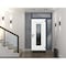 Vdomdoors Steel Door Ballucio 6044 Gray Graphite Side and Top Exterior Window Stainless Inserts Single Modern BALLUCIO6044EXD-GRE-W36+12xH80+16-LH-I - alternate 3