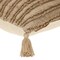 Homeroots 14" X 20" Beige Striped Cotton Throw Pillow With Tassels 529233 - alternate 4