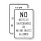 Signmission No Bicycles Skateboards Or In-line Skates Allowe, 18'' X 24'' 2 Signs, Heavy Gauge Aluminum, 2PK A-1824-2PACK-25108 - alternate 1
