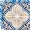 Homeroots 6" X 6" Blue Taupe Tobi Peel And Stick Tiles 400147 - alternate 3