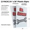 Signmission Oil Change, Plastic Signs Only 24 Inch x 36 Inch, Corrugated Plastic, 2PK CSB-2436-2PACK-Oil Change - alternate 2