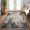 Homeroots 8' X 10' Black Ivory And Beige Abstract Washable Indoor Outdoor Area Rug 612307 - alternate 3
