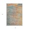 Homeroots 3' X 5' Teal Blue Abstract Washable Indoor Outdoor Area Rug 608831 - alternate 4