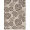 Homeroots 5' X 7' Natural And Ivory Floral Indoor Outdoor Area Rug 552491 - alternate 1