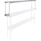 Amgood Stainless Steel Single Overshelf for 72 in. Long Prep Table. 12 in. x 72 in. x 18 in. SOS-1272-Z - alternate 2