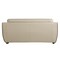 Homeroots 86" Beige Faux Leather Sofa With Black Legs 329507 - alternate 2