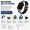 Elegani Rubber Band Compatible with Apple Watch 41mm, Blue, Blue/Yellow Gold/Rose Gold Buckle RSCMB2-BLU-41 - alternate 2