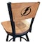 Holland Bar Stool Co 30" Blk Wrinkle Tampa Bay Lightning Swivel Bar Stool, Engraved Back L03830BWMedMplATBLghtMedMpl - alternate 1
