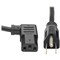 Eaton Tripp Lite Series Computer Power Cord, NEMA 5-15P to Right-Angle C13 - 10A, 125V, 18 AWG, 14 ft. P006-014-13RA - alternate 1