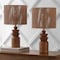 Jonathan Y Anderson 22" Bohemian Coastal Tiered Totem Resin w/Hand-Woven Paper Rope Drum Shade LED Table L, 2PK JYL5510A-SET2 - alternate 3