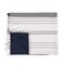 Picnic Time Family Of Brands Montecito Picnic Blanket with Harness, White & Blue Stripe 639-00-107-000-0 - alternate 5