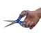 Westcott Kleenearth Soft Handle Scissors, 8 in Long, 3.25 in Cut Length, Straight Blue/Gray Handle 15554 - alternate 3