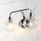 Jonathan Y Sandrine 17.5 in. 2-Light Iron/Seeded Glass Cottage Rustic LED Vanity Light, Chrome JYL7527B - alternate 6