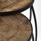 Homeroots Set of Two 26" Black And Brown Solid Wood Round End Table, 2PK 380680 - alternate 3