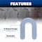 Barwalt Horseshoe Tile Spacers, 1/8 in, 500PK 3BWTHS500 - alternate 4