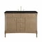 James Martin Vanities Kinnsden 48" Single Vanity, Weathered Oak w/ 3 CM Phantome Eclos Top D680-V48-WTO-3PHT - alternate 1