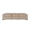 Homeroots 110" Beige Top Grain Leather Reclining Metal USB Sofa 720305 - alternate 5