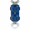 Leviton Straight Blade Receptacle, 5-15R, 15 A, 125V AC, Flush Mount, Self-Grounded M5262-2SU - alternate 1