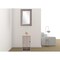 Homeroots 16" Light Gray Wood Floating Single Door Bathroom Vanity And Medicine Cabinet 479985 - alternate 2