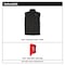 Milwaukee Tool Axis Heated Vest, Polyester, 2 to 8 hours Heating Time, 3 Heat Settings, Black, L M300B-20L - alternate 10