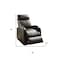 Homeroots 28" Gray Tufted Faux Leather Faux Leather Power Lift Assist Recliner 285712 - alternate 2