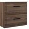 Homeroots 24" Dark Brown Wood Floating Bathroom Vanity With White Sink And Two Drawers 624199 - alternate 2