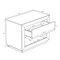 Manhattan Comfort Soren 32 in Nightstand in Whitewashed Oak (1-Drawer) NS1877-1 - alternate 5