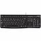 Logitech Corded Keyboard, 17-3/4"x6-1/8"x7/8" , Black 920002478 - alternate 1
