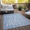 Homeroots 10' X 14' Blue And Ivory Abstract Washable Indoor Outdoor Area Rug 588509 - alternate 6