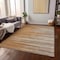 Homeroots 8' X 10' Brown Copper And Ivory Striped Washable Indoor Outdoor Area Rug 597280 - alternate 4