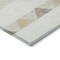 Homeroots 5' X 8' Ivory Beige And Taupe Southwestern Washable Indoor Outdoor Area Rug 613916 - alternate 3