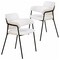Leisuremod Axis Collection Modern Dining Chair in White, 2PK AC22W2 - alternate 1