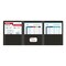 C-Line Products 8-1/2" x 11" Black Heavyweight 3-Pocket Poly Portfolios, 24EA/BX, 6BX/CT 33941-BX - alternate 3