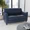 Flash Furniture HERCULES Diplomat Series Navy LeatherSoft Loveseat BT-827-2-NVY-GG - alternate 3