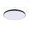 Jonathan Y Astrid 21.25" 1-Light Modern Minimalist Iron Circle Integrated LED Flush Mount, Black JYL7908A - alternate 7