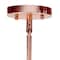Homeroots Rose Gold Cylinder Iron Ceiling Light With Clear Shades 651631 - alternate 2