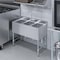 Amgood Three Compartment Undr Bar Snk, 18-3/4in. x 38-1/2in. x 30in. w/3in. Bcksplsh, 10in. x 14in. Bowls AMG SINK BAR S3C-101410-NF-Z - alternate 2