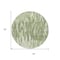 Homeroots 8' Green And Ivory Round Abstract Washable Indoor Outdoor Area Rug 612655 - alternate 2