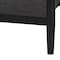 Baxton Studio Shirin Mid-Century Beige Fabric and Black Wood 1-Drawer Nightstand 255-14149-ZORO - alternate 2