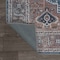 Jonathan Y Alacati Ogee Medallion Non-Slip Machine-Washable Navy/Brown 3 ft. x 5 ft. Area Rug WSH103C-3 - alternate 4