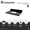 Kingston Brass 36" x 22" Black Granite Vanity Top with Rectangular Sink, 8" Faucet Drillings, Black/White KVPK3622K38SQ - alternate 2