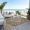 Homeroots 9' X 12' Chocolate Beige And Gray Oriental Washable Indoor Outdoor Area Rug 605239 - alternate 4