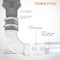 Powertec Clear PVC Pipe 2-1/2 in. x 36 in. Long, 2-1/2 in. OD 90 Degree Elbow and 2-1/2 in. Pipe Coupling 70469N - alternate 4