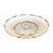 Homeroots 13in Clear and Gold Round Glass Hand Finished Lazy Susan 375756 - alternate 1
