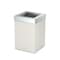 Gatco Modern Square 3 Gal. Wastebasket, Matte Pearl/Chrome Lid 1935C - alternate 1