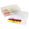 Storex Large Pencil Box, Clear, 3PK 61622U12C - alternate 3